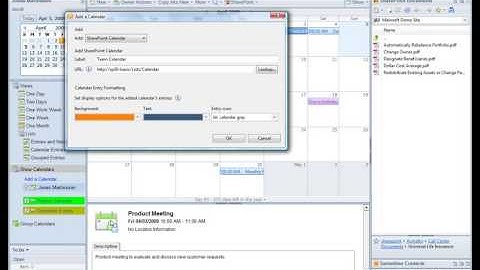 Accessing SharePoint Calendars in Lotus Notes