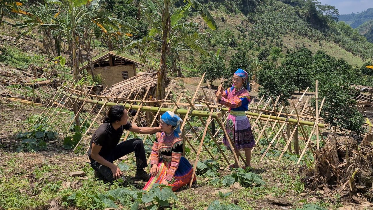 Vang Hoa, Vang Anh two beautiful flowers in rainforest, Survival Instinct, Wilderness Alone , Ep 219