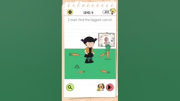 # level 9 🥕#brain test 4 #gaming🎮❤️