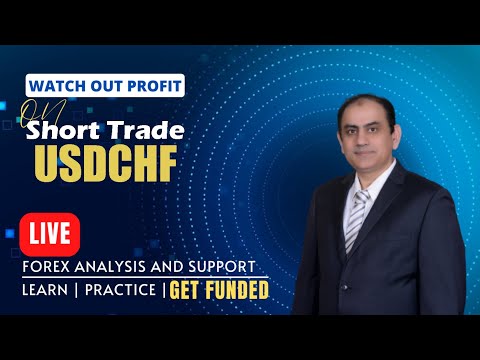 Short Trade on USDCHF | Live Forex Trading & Coaching | Get Funded
