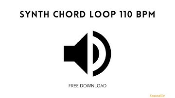 Synth chord loop 110 bpm sound - Download Free (Full Audio) | Link in Description