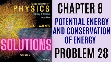 Halliday resnick chapter 8 problem 28 solution | Fundamentals of physics 10e solutions