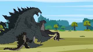 TEAM GODZILLA & KONG: If Boundary Changes ? | Godzilla Cartoon Compilation