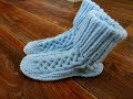 МК#2 Вязаные носки на войлочной подошве. Нow to knit a sock