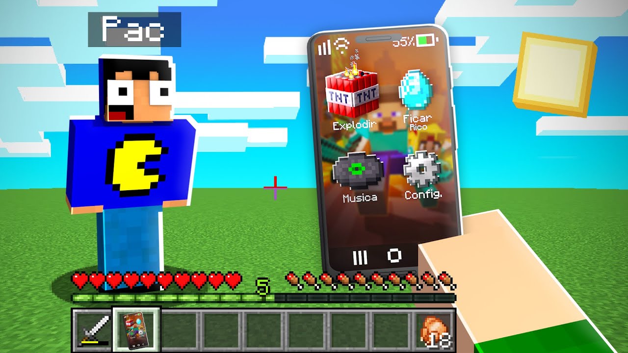 Como jogar no Celular #minecraft #minecraftbr #minecraftbrasil #minecr