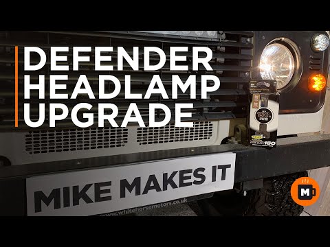 Landrover Defender TD5 headlamp bulb replacement