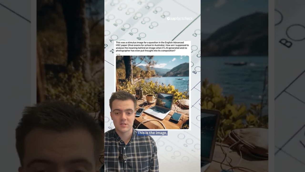 AI-generated image mislabelled as photograph in high school exam
