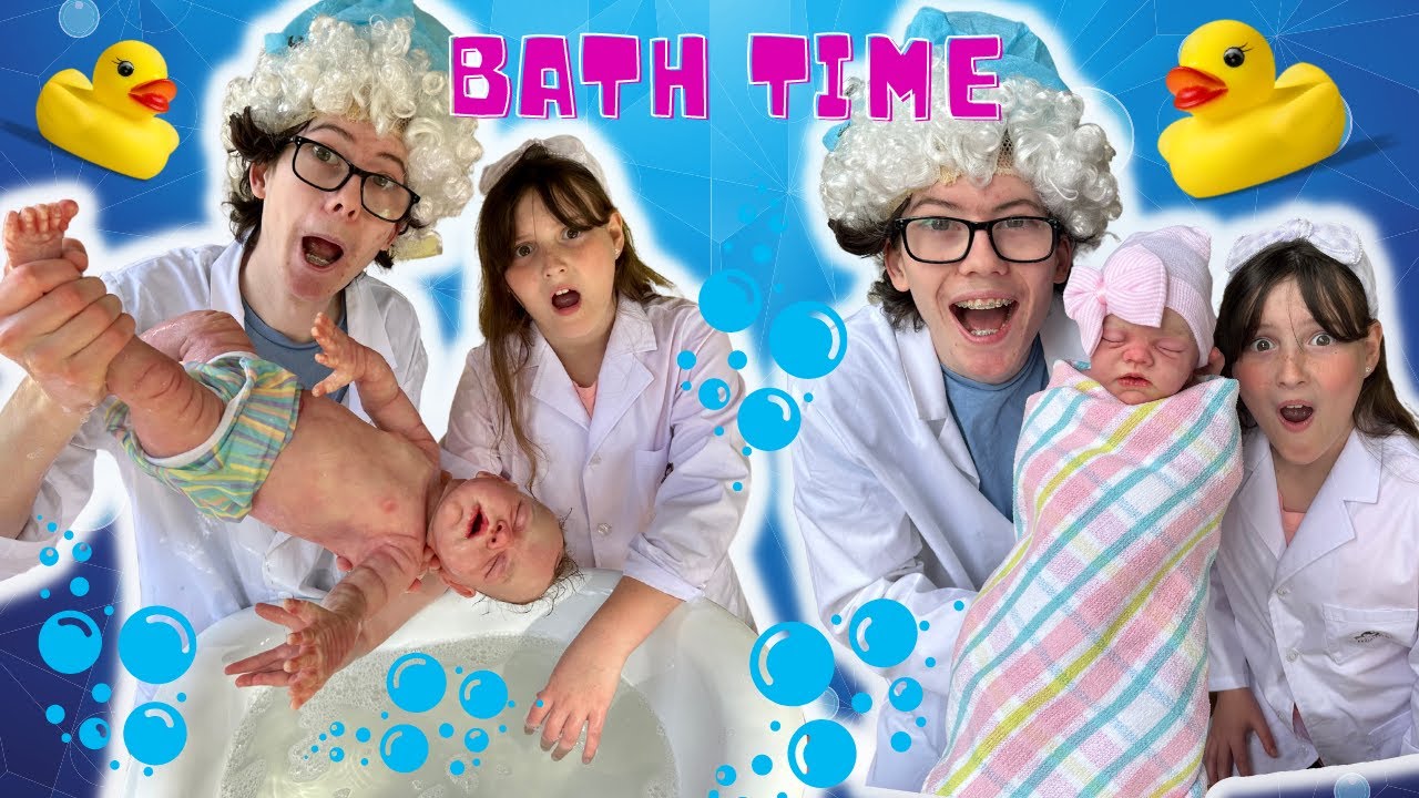 SILICONE BABY BATH TIME GONE WRONG - DR YOUNG'S CRAZY NEWBORN BATH LESSON