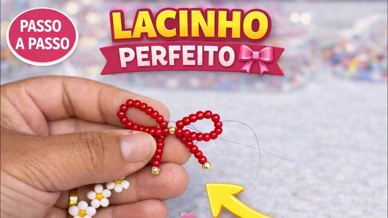 Lacinho de Miçangas Passo a Passo | Tutorial Fácil para Iniciantes
