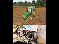 John Deere 8R spreading manure Thrustmaster Farmstick Steering Wheel #dkgc #fs25 #johndeere #farming