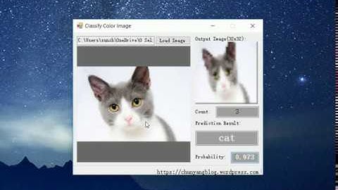 Tensorflow: Classify Color Image