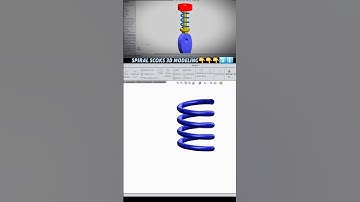 SolidWorks 3d Cad Design Spiral Shocks 2025 #solidworks #ytshorts #3ddesign #cad #mechanic #viral