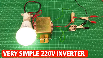 How to make very simple inverter | Making 12v to 220v inverter with single transistor