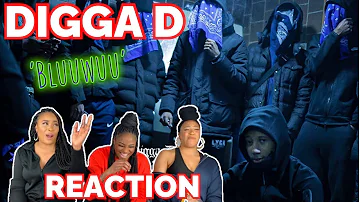DIGGA D - Bluuwuu (Official Music Video) REACTION