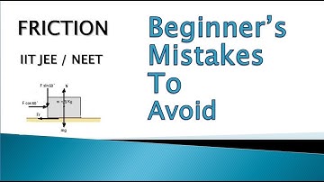 12.1 (IIT JEE /NEET Physics) Friction: Maximum force so that a block does not move?