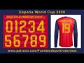 Tipografia España World Cup 2026 Fonte Spain World Cup 2026 Font España World Cup 2026