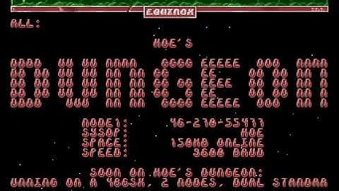 Equinox   Dungeon BBS Intro HYPERSPIN AMIGA INTRO CRACKTRO DEMO COMMODORE NOT MINE VIDEOS