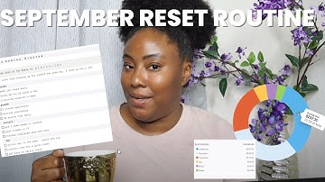 SEPTEMBER RESET ROUTINE | Planning Your September, Setting Goals, Budgeting, & Favorites