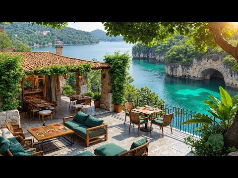 🍃 Tranquil Seaside Breakfast Spot | Gentle Jazz & Ocean View for Peaceful Mornings, Focus and Peace