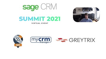 My CRM Manager CRM Summit 2021 video