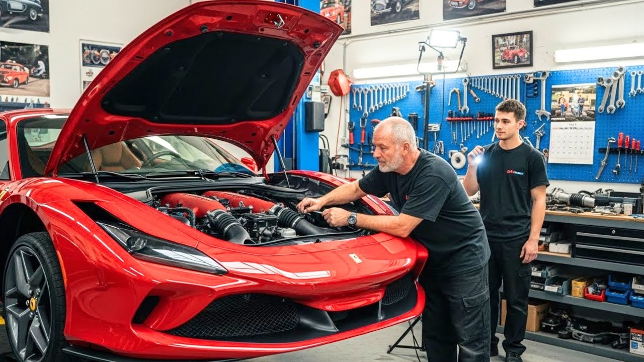 DONDE 16 ESPECIALISTAS ITALIANOS FALLARON, MECÁNICO DE BARRIO ARREGLÓ EL FERRARI F8 TRIBUTO