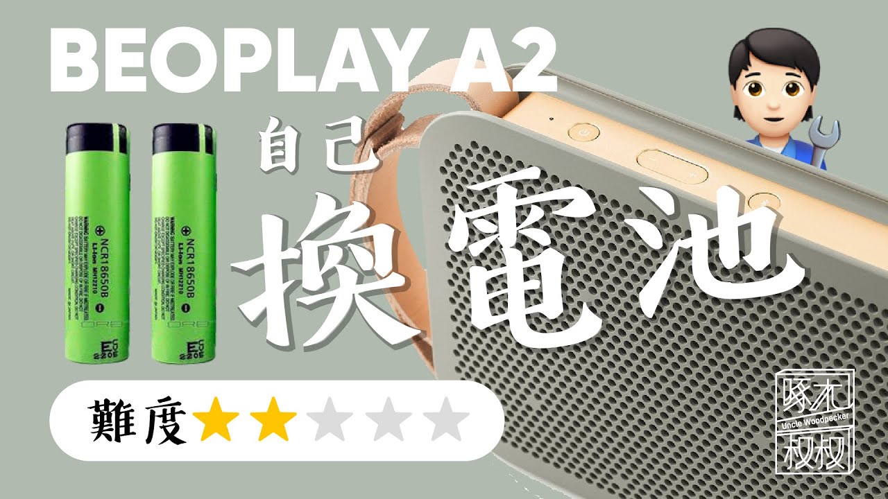Bang & Olufsen BeoPlay A2 DIY換電池 (Battery replacement)