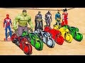 Homem aranha hulk batman e amigos com motos futuristas no aeroporto motos com spiderman  ir games