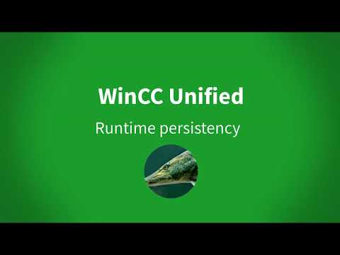 WinCC Unified: RT Persistency for control configurations