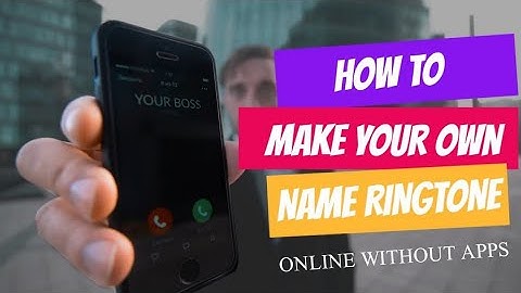 How To Make RINGTONE with Your Name without Apps | Make Name Ringtone Online FREE