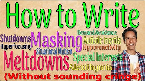 How to Write Stimming, Echolalia, and other Autistic Traits (without sounding cringe)