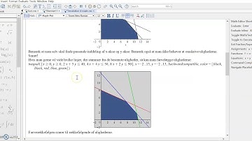 Lineær programmering vha. Maple