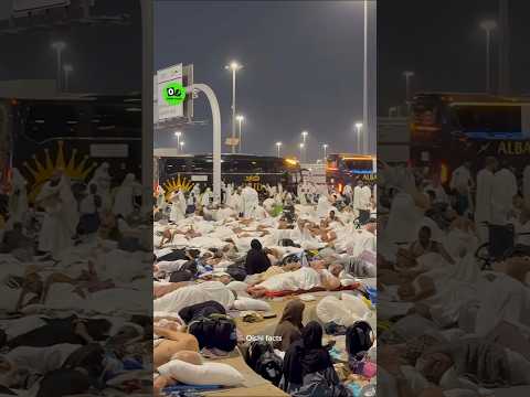 Somosto hajjigon er khula mathe ek raat ghumay