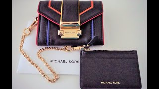 Michael Kors Whitney Small Rainbow Quilted Leather Chain Wallet