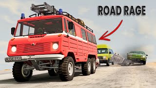 BeamNG Drive - Cars vs RoadRage #8