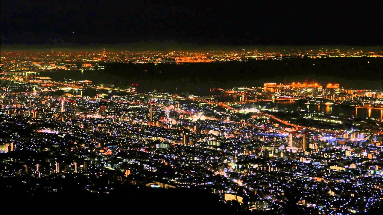日本三大夜景 神戸摩耶山の回転夜景 微速度撮影 Time Lapse Night View Of Mt Maya In Kobe Japan S Three Major Night View Youtube