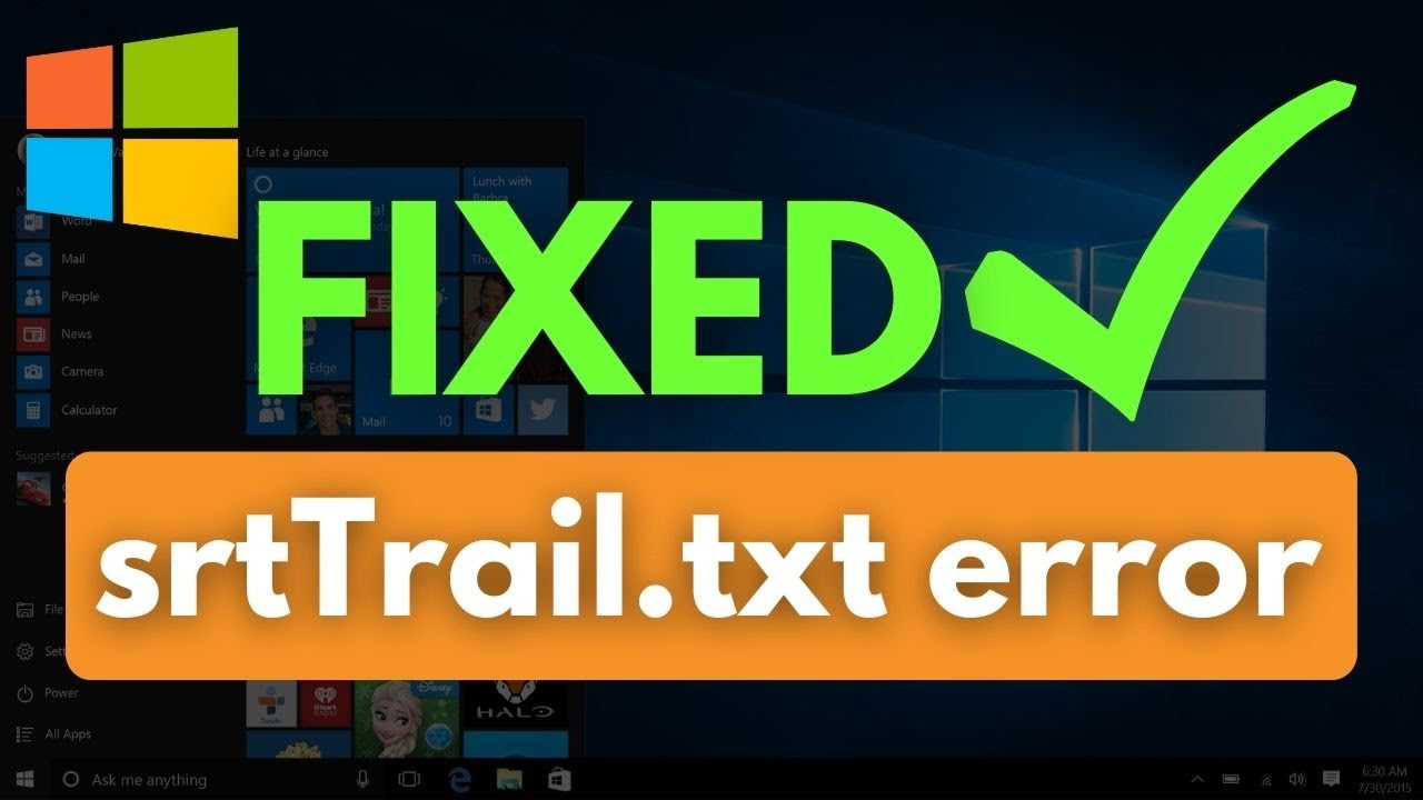 Srttrail txt windows 10. SRTTRAIL.txt ошибка. SRTTRAIL.txt.