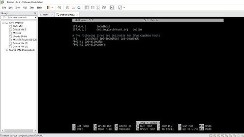 LabKomp#11 UBAH HOSTNAME & HOST DI DEBIAN 10 || VMWARE