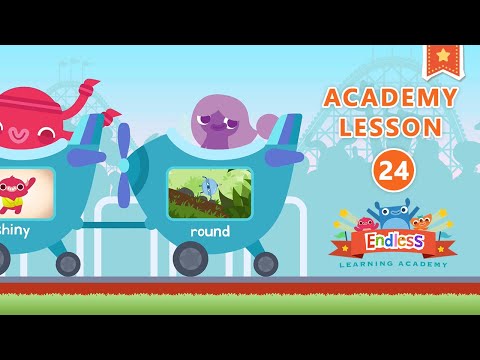 Endless Learning Academy - Lesson 24 - BLACK, WHITE, ORANGE, SHINY, ROUND | Originator Games