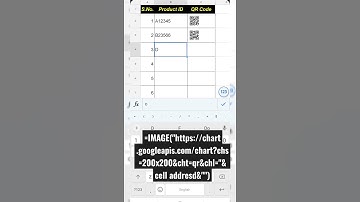 Generate QR Code in Google Sheets #GoogleSheets #QRCode #exceltips