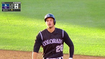 LAD@COL: Arenado scores two on a double in the gap