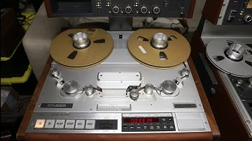 STUDER A820 1/2" tape functions test