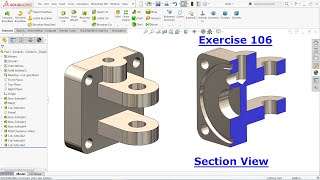 SolidWorks Tutorial for Beginners exercise 106