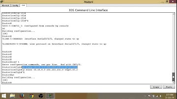 static routing with vlans configured part2