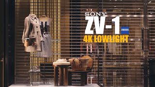 Sony ZV1 ZV-1 4K Lowlight Video Test