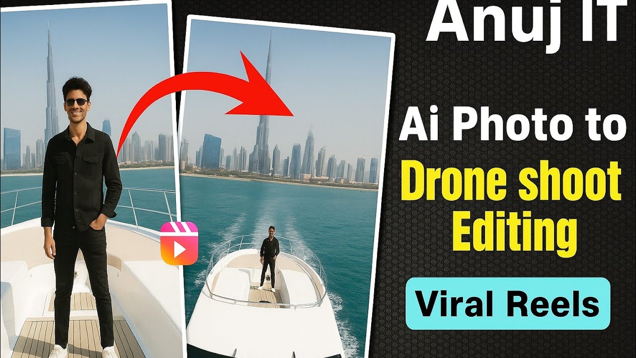 FREE AI Drone Effect Editing – Normal Photo Se Drone Shot Banaye! 🚀 ...