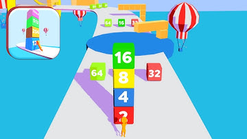 Runner 2048 - Numberblocks Game, All Levels Gameplay Walkthrough - iOS, Android Lvl 14-26 - Part 2