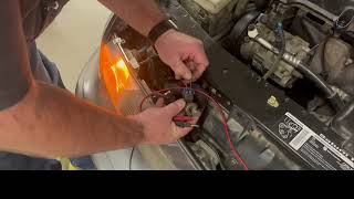 On Car Headlight Voltage Drop Demonstration