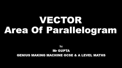 VECTOR- Area of parallelogram