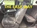 HOW TO REMOVE SEATS 1999 - 2006 Chevrolet Silverado Tahoe Suburban Yukon Sierra Escalade H2 - EASY