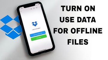 How To Turn On Use Data For Offline Files On Dropbox App